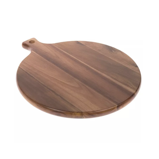 Round Wood Cutting Board With Handle