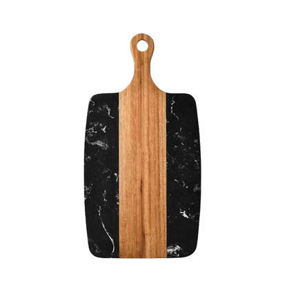 Wood and Marble Cutting Board with Handle